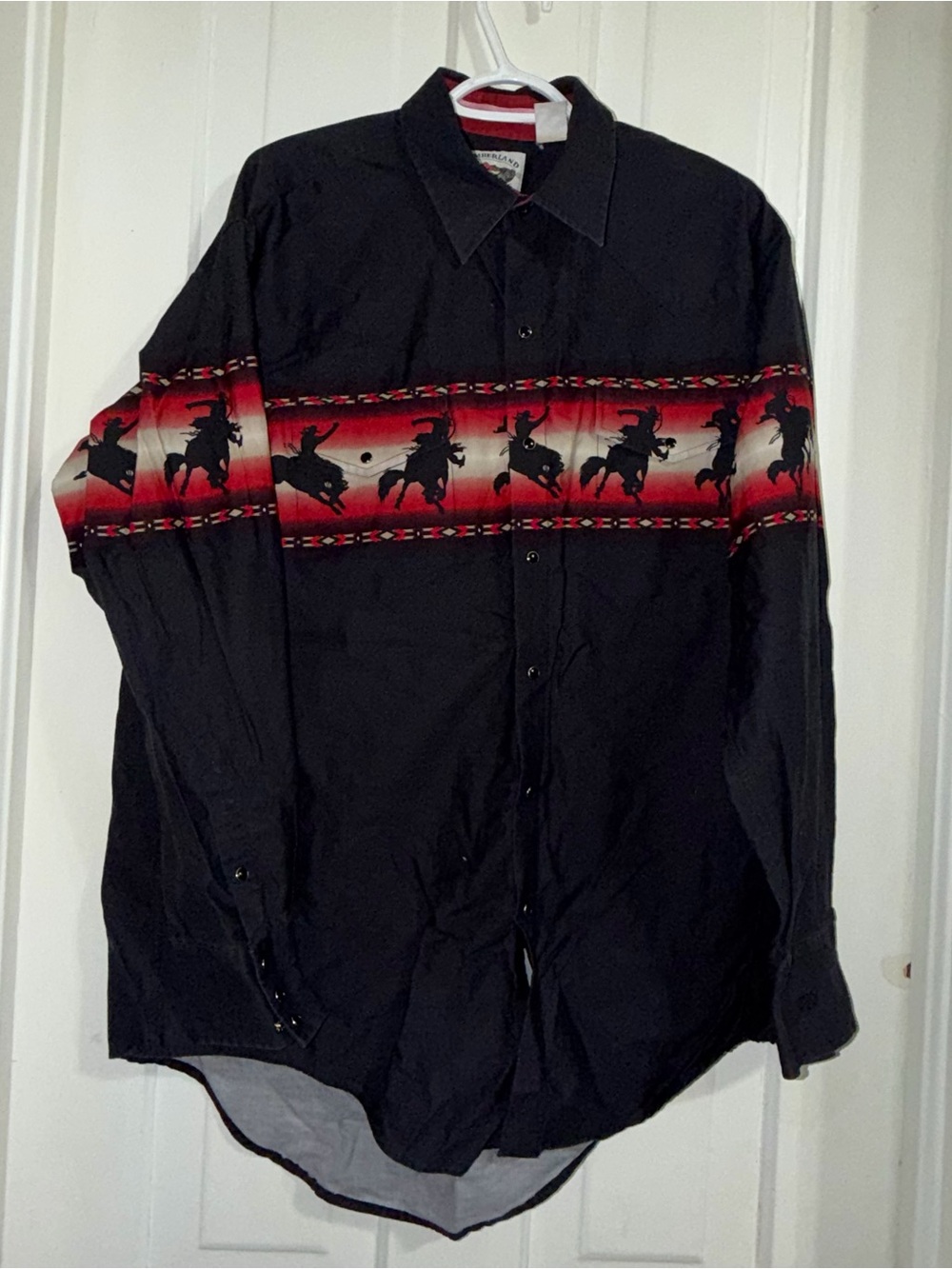 Vintage rare Cumberland outfitters Men's size XL Western Shirt Rodeo